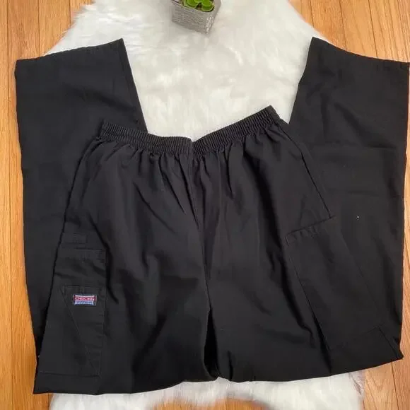 Dickies Black Elastic Waist Cargo Pants